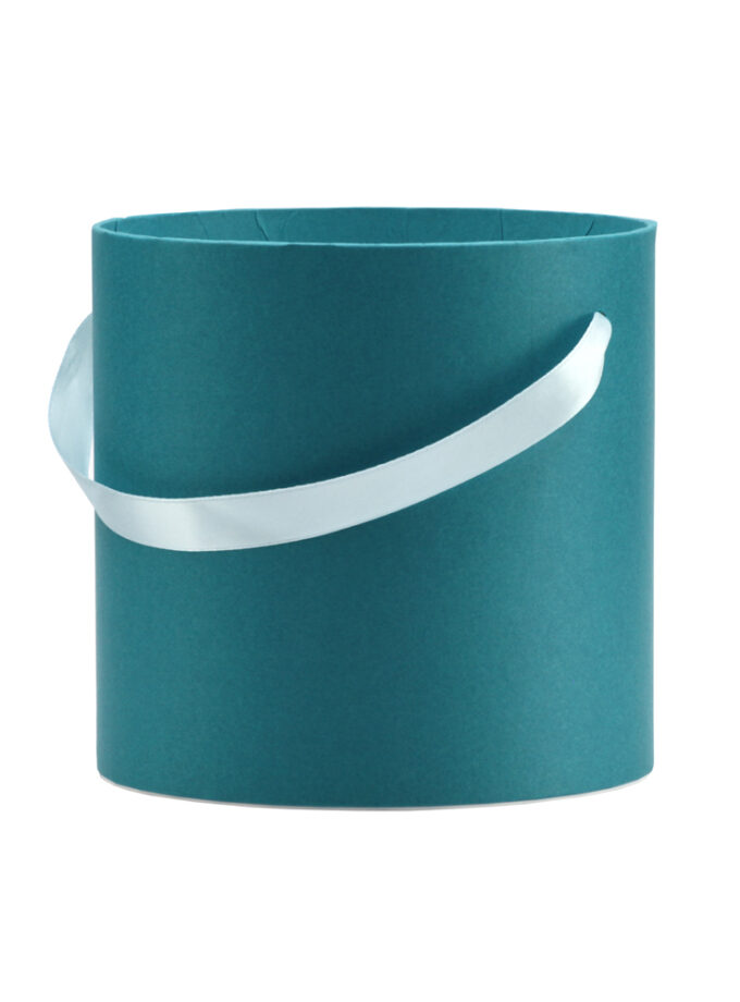 Dėžutė matinė pilka cilindro formos