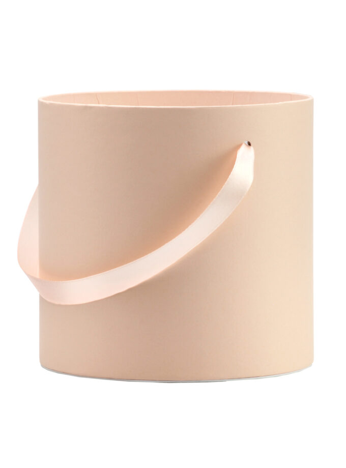 Dėžutė matinė pilka cilindro formos