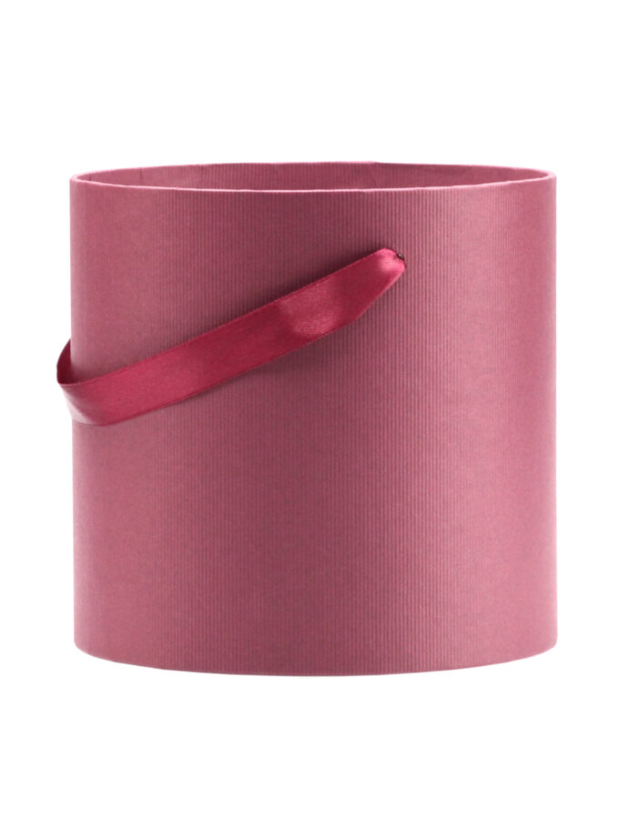 Dėžutė matinė pilka cilindro formos