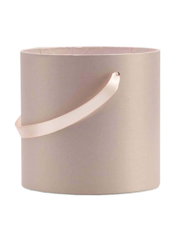 Dėžutė matinė pilka cilindro formos