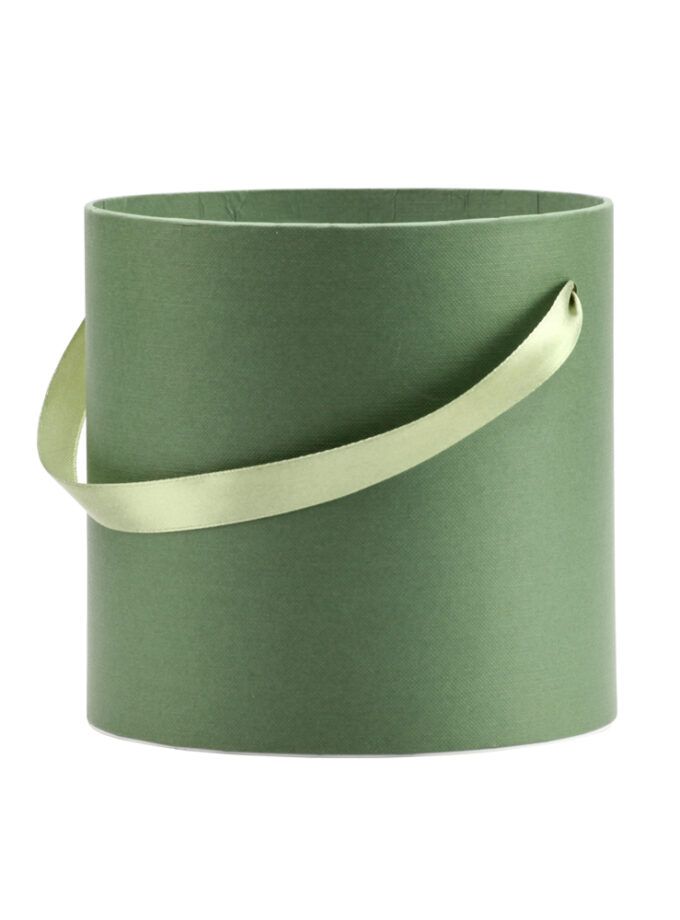 Dėžutė matinė pilka cilindro formos